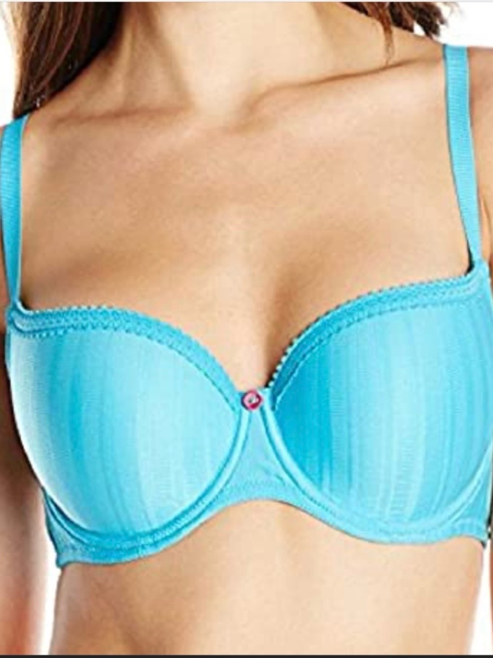 NWT Cleo by Panache Maddie Moulded T-shirt Bra, Aqua